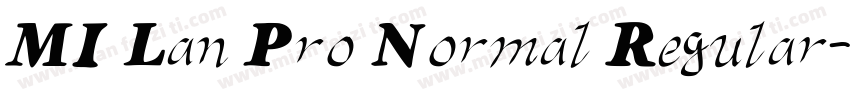 MI Lan Pro Normal Regular字体转换